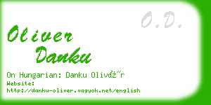 oliver danku business card